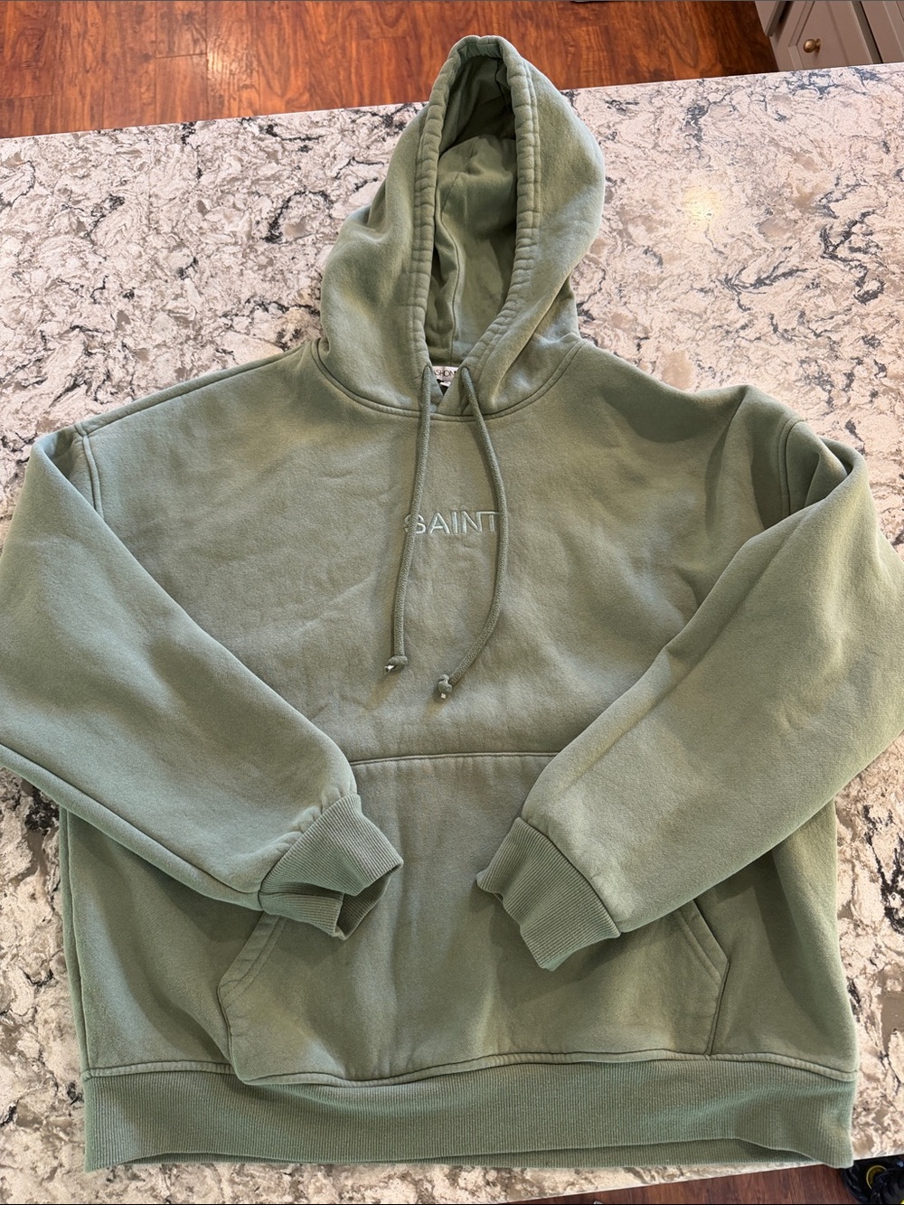 Fashion Nova Sage Green Pullover Hoodie